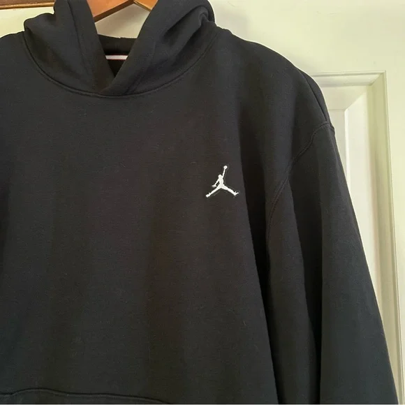 Nike Air Jordan Pullover Hoodie Black Mens Size Small Jumpman Great Condition - Picture 2 of 9